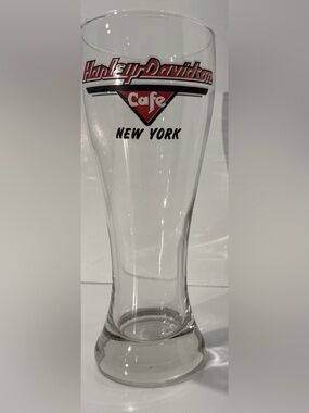 Harley Davidson New York Clear Glass 20oz - Branded Souvenir Beer I Glass